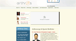 Desktop Screenshot of indorearthroscopy.com